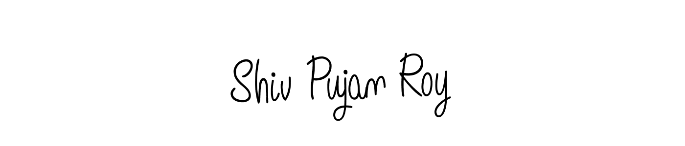 How to make Shiv Pujan Roy name signature. Use Angelique-Rose-font-FFP style for creating short signs online. This is the latest handwritten sign. Shiv Pujan Roy signature style 5 images and pictures png