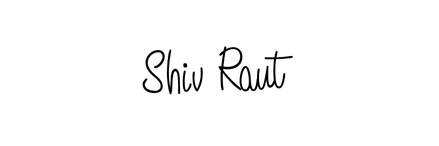 Shiv Raut stylish signature style. Best Handwritten Sign (Angelique-Rose-font-FFP) for my name. Handwritten Signature Collection Ideas for my name Shiv Raut. Shiv Raut signature style 5 images and pictures png