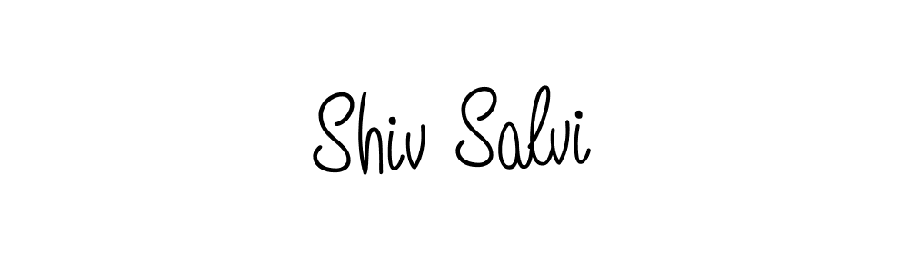 Shiv Salvi stylish signature style. Best Handwritten Sign (Angelique-Rose-font-FFP) for my name. Handwritten Signature Collection Ideas for my name Shiv Salvi. Shiv Salvi signature style 5 images and pictures png