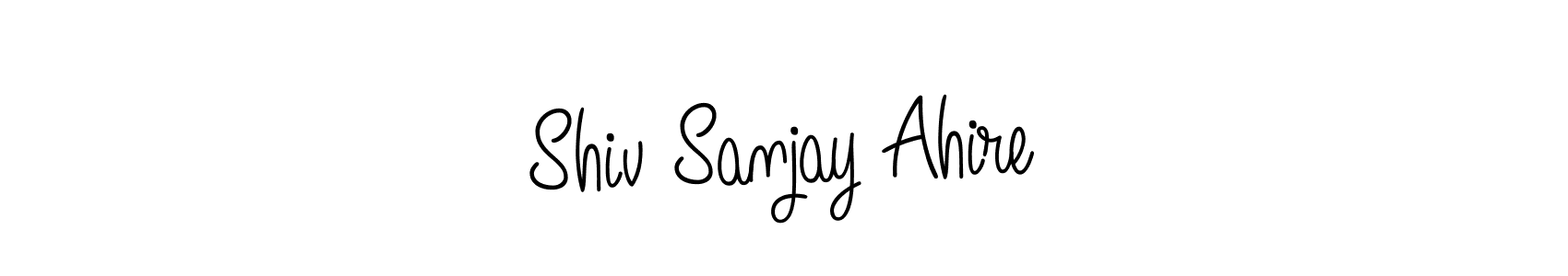 This is the best signature style for the Shiv Sanjay Ahire name. Also you like these signature font (Angelique-Rose-font-FFP). Mix name signature. Shiv Sanjay Ahire signature style 5 images and pictures png