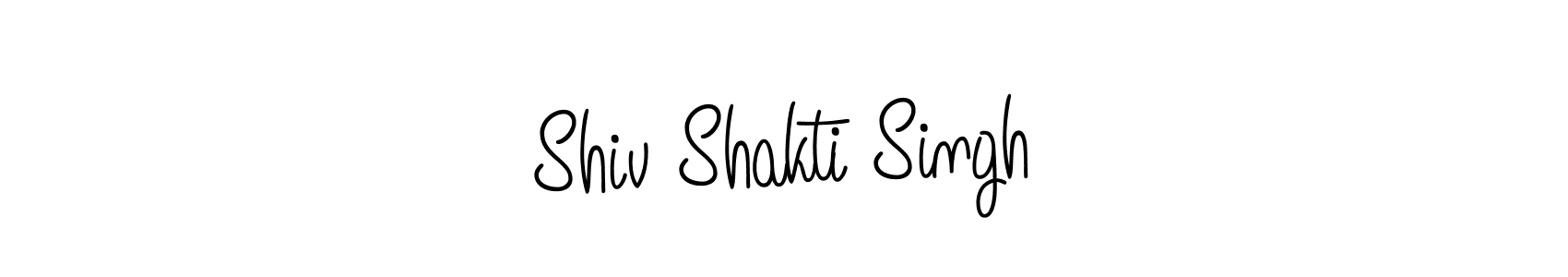 How to make Shiv Shakti Singh name signature. Use Angelique-Rose-font-FFP style for creating short signs online. This is the latest handwritten sign. Shiv Shakti Singh signature style 5 images and pictures png