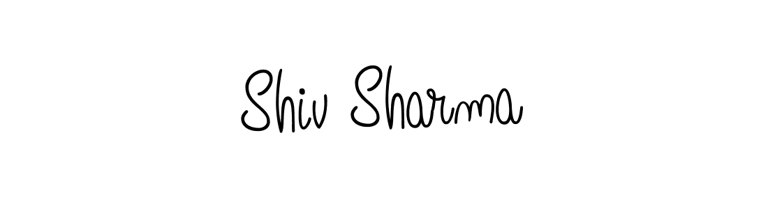 Shiv Sharma stylish signature style. Best Handwritten Sign (Angelique-Rose-font-FFP) for my name. Handwritten Signature Collection Ideas for my name Shiv Sharma. Shiv Sharma signature style 5 images and pictures png