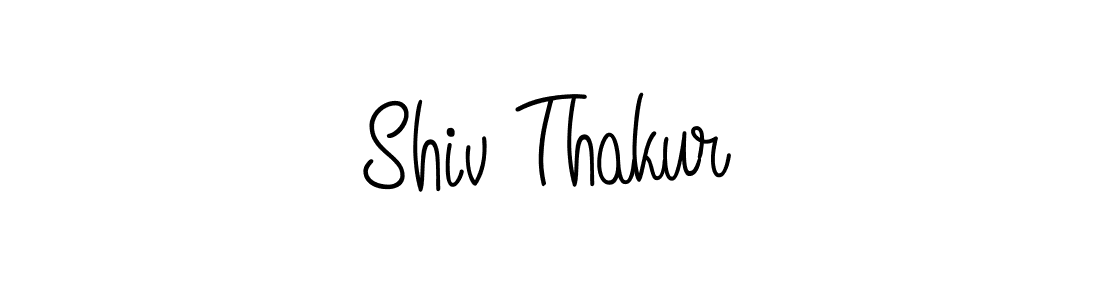 You should practise on your own different ways (Angelique-Rose-font-FFP) to write your name (Shiv Thakur) in signature. don't let someone else do it for you. Shiv Thakur signature style 5 images and pictures png