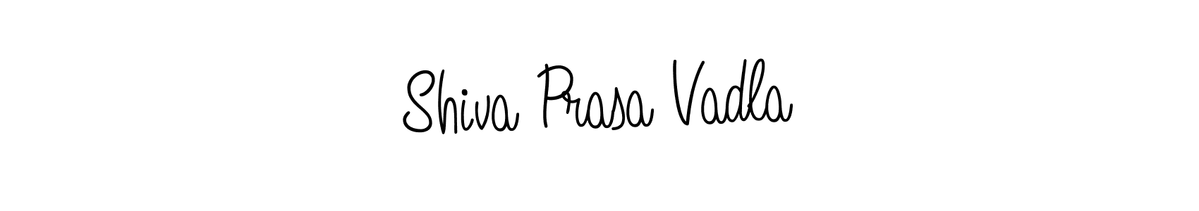 Use a signature maker to create a handwritten signature online. With this signature software, you can design (Angelique-Rose-font-FFP) your own signature for name Shiva Prasa Vadla. Shiva Prasa Vadla signature style 5 images and pictures png