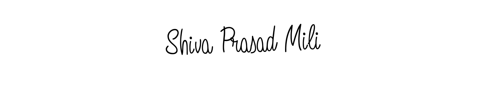 How to make Shiva Prasad Mili name signature. Use Angelique-Rose-font-FFP style for creating short signs online. This is the latest handwritten sign. Shiva Prasad Mili signature style 5 images and pictures png