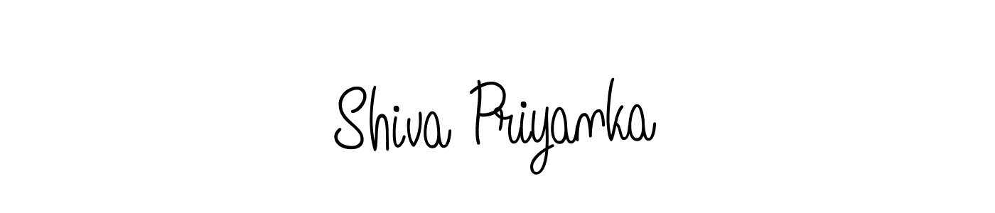 Also we have Shiva Priyanka name is the best signature style. Create professional handwritten signature collection using Angelique-Rose-font-FFP autograph style. Shiva Priyanka signature style 5 images and pictures png