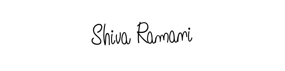 Use a signature maker to create a handwritten signature online. With this signature software, you can design (Angelique-Rose-font-FFP) your own signature for name Shiva Ramani. Shiva Ramani signature style 5 images and pictures png