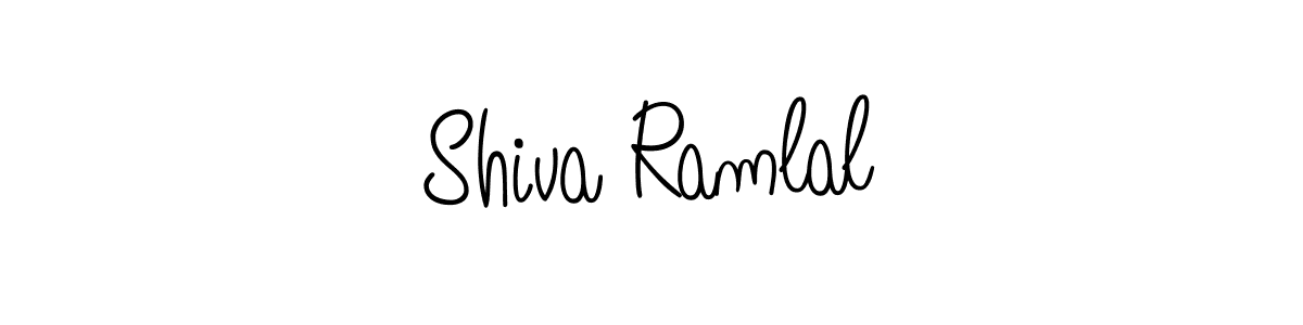 You should practise on your own different ways (Angelique-Rose-font-FFP) to write your name (Shiva Ramlal) in signature. don't let someone else do it for you. Shiva Ramlal signature style 5 images and pictures png