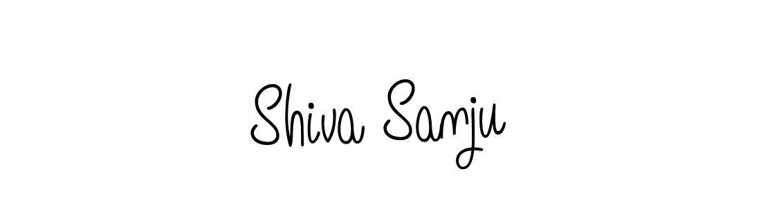 How to Draw Shiva Sanju signature style? Angelique-Rose-font-FFP is a latest design signature styles for name Shiva Sanju. Shiva Sanju signature style 5 images and pictures png