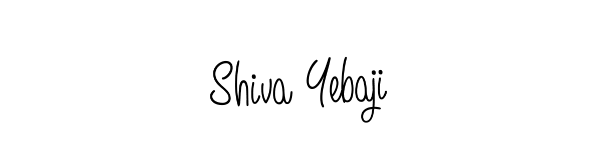 The best way (Angelique-Rose-font-FFP) to make a short signature is to pick only two or three words in your name. The name Shiva Yebaji include a total of six letters. For converting this name. Shiva Yebaji signature style 5 images and pictures png