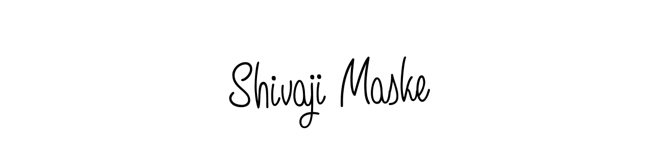 Make a beautiful signature design for name Shivaji Maske. With this signature (Angelique-Rose-font-FFP) style, you can create a handwritten signature for free. Shivaji Maske signature style 5 images and pictures png