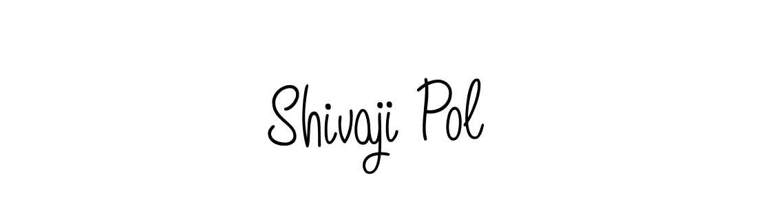 Shivaji Pol stylish signature style. Best Handwritten Sign (Angelique-Rose-font-FFP) for my name. Handwritten Signature Collection Ideas for my name Shivaji Pol. Shivaji Pol signature style 5 images and pictures png