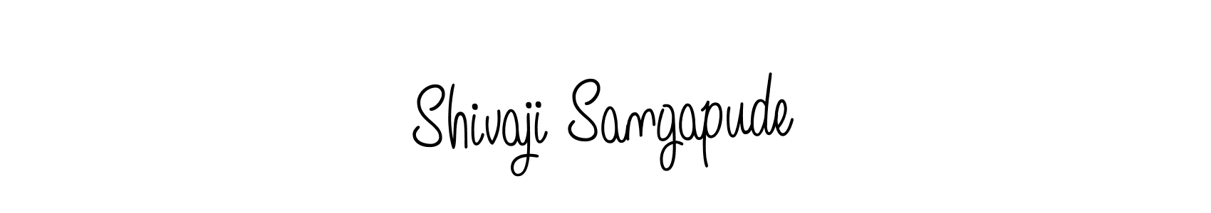 You should practise on your own different ways (Angelique-Rose-font-FFP) to write your name (Shivaji Sangapude) in signature. don't let someone else do it for you. Shivaji Sangapude signature style 5 images and pictures png