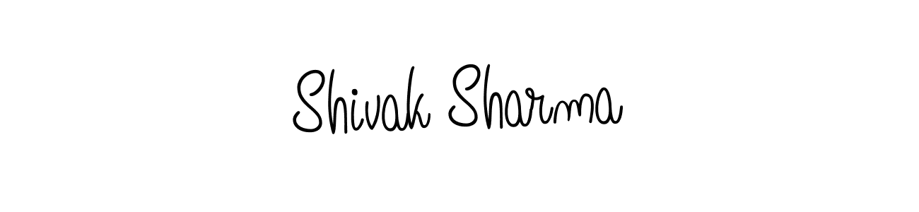 Shivak Sharma stylish signature style. Best Handwritten Sign (Angelique-Rose-font-FFP) for my name. Handwritten Signature Collection Ideas for my name Shivak Sharma. Shivak Sharma signature style 5 images and pictures png