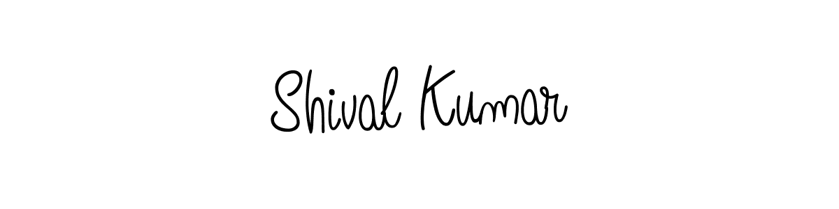 Use a signature maker to create a handwritten signature online. With this signature software, you can design (Angelique-Rose-font-FFP) your own signature for name Shival Kumar. Shival Kumar signature style 5 images and pictures png