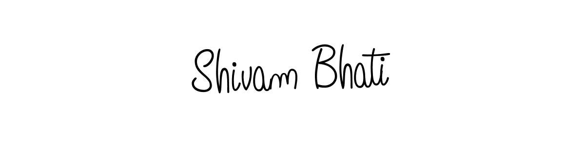 Make a beautiful signature design for name Shivam Bhati. With this signature (Angelique-Rose-font-FFP) style, you can create a handwritten signature for free. Shivam Bhati signature style 5 images and pictures png