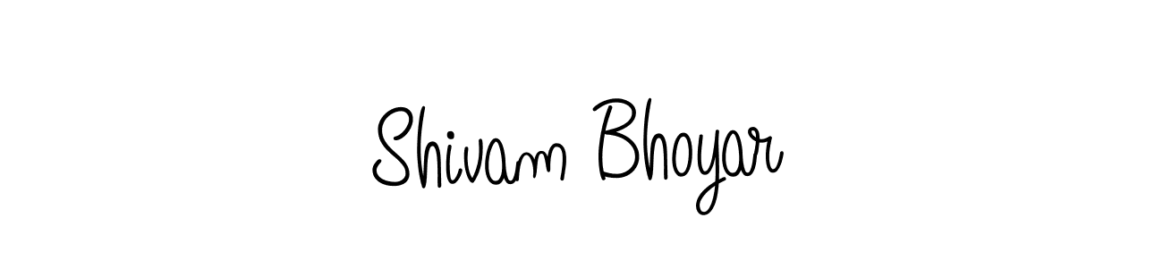 Make a beautiful signature design for name Shivam Bhoyar. With this signature (Angelique-Rose-font-FFP) style, you can create a handwritten signature for free. Shivam Bhoyar signature style 5 images and pictures png