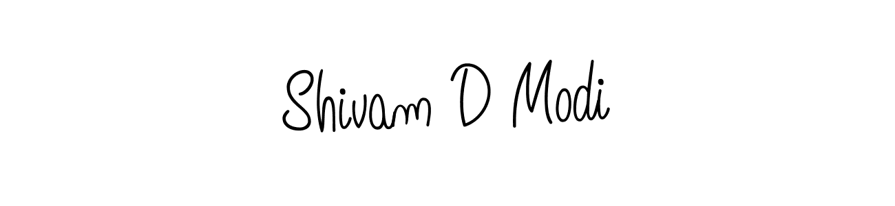 Also we have Shivam D Modi name is the best signature style. Create professional handwritten signature collection using Angelique-Rose-font-FFP autograph style. Shivam D Modi signature style 5 images and pictures png