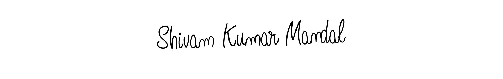 Use a signature maker to create a handwritten signature online. With this signature software, you can design (Angelique-Rose-font-FFP) your own signature for name Shivam Kumar Mandal. Shivam Kumar Mandal signature style 5 images and pictures png