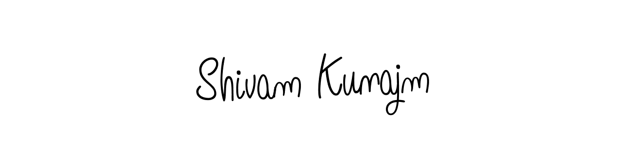 Shivam Kunajm stylish signature style. Best Handwritten Sign (Angelique-Rose-font-FFP) for my name. Handwritten Signature Collection Ideas for my name Shivam Kunajm. Shivam Kunajm signature style 5 images and pictures png