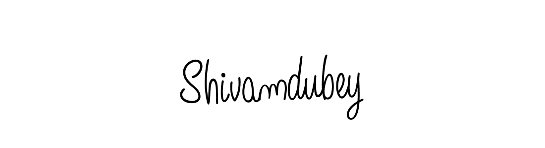 You should practise on your own different ways (Angelique-Rose-font-FFP) to write your name (Shivamdubey) in signature. don't let someone else do it for you. Shivamdubey signature style 5 images and pictures png