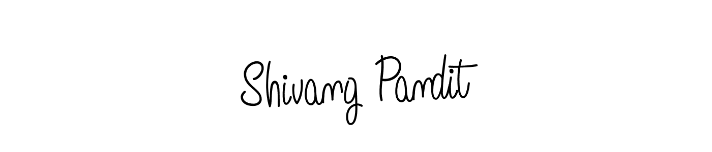 Similarly Angelique-Rose-font-FFP is the best handwritten signature design. Signature creator online .You can use it as an online autograph creator for name Shivang Pandit. Shivang Pandit signature style 5 images and pictures png