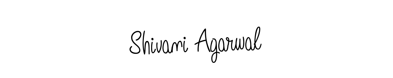 The best way (Angelique-Rose-font-FFP) to make a short signature is to pick only two or three words in your name. The name Shivani Agarwal include a total of six letters. For converting this name. Shivani Agarwal signature style 5 images and pictures png