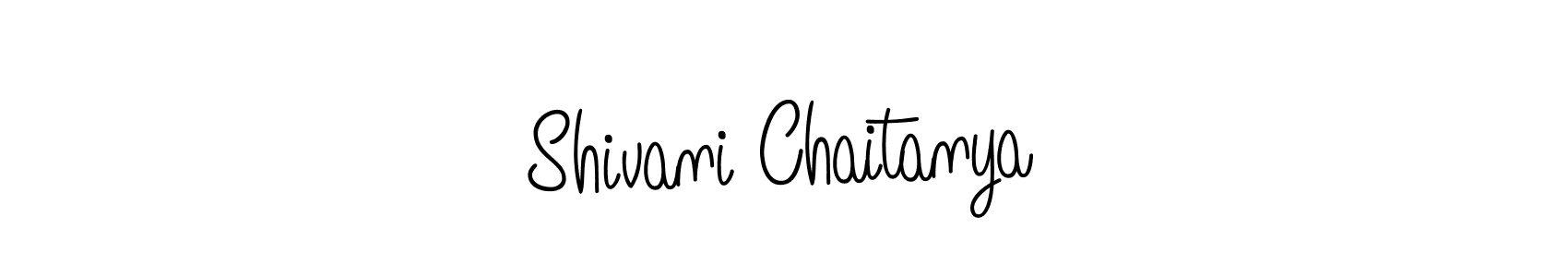 Design your own signature with our free online signature maker. With this signature software, you can create a handwritten (Angelique-Rose-font-FFP) signature for name Shivani Chaitanya. Shivani Chaitanya signature style 5 images and pictures png