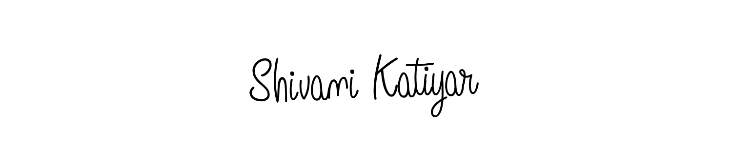 Create a beautiful signature design for name Shivani Katiyar. With this signature (Angelique-Rose-font-FFP) fonts, you can make a handwritten signature for free. Shivani Katiyar signature style 5 images and pictures png