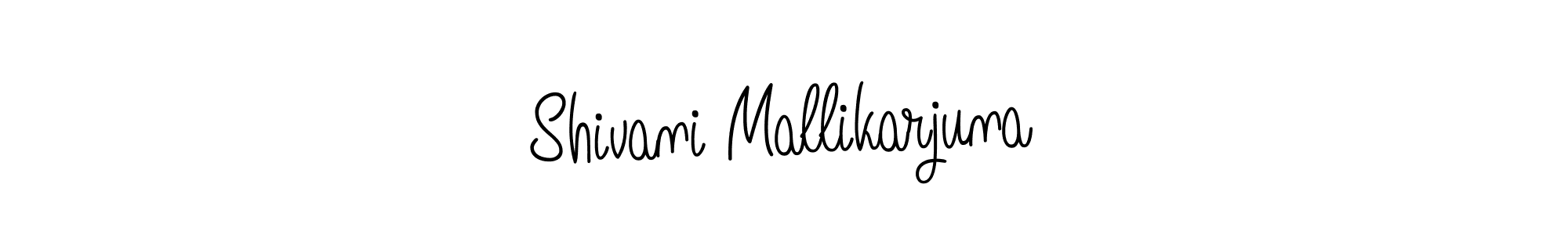 You should practise on your own different ways (Angelique-Rose-font-FFP) to write your name (Shivani Mallikarjuna) in signature. don't let someone else do it for you. Shivani Mallikarjuna signature style 5 images and pictures png