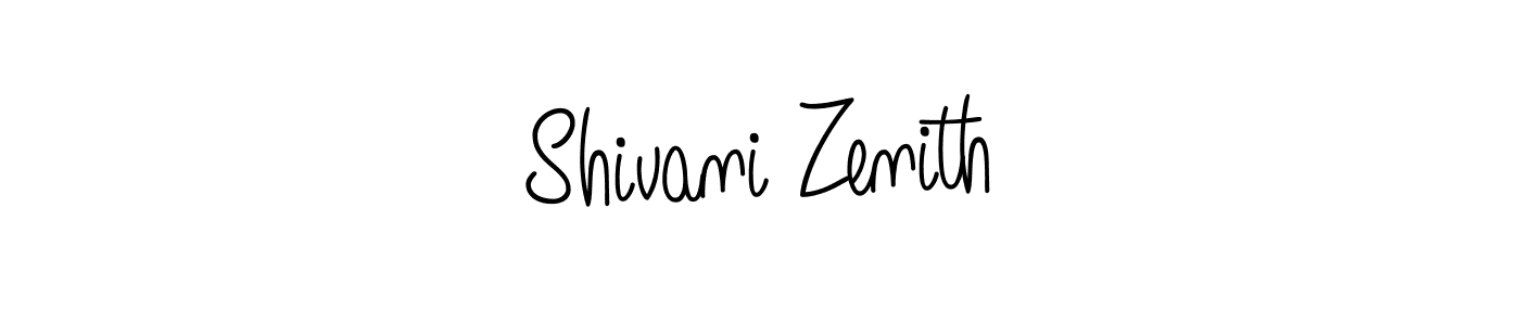 Design your own signature with our free online signature maker. With this signature software, you can create a handwritten (Angelique-Rose-font-FFP) signature for name Shivani Zenith. Shivani Zenith signature style 5 images and pictures png