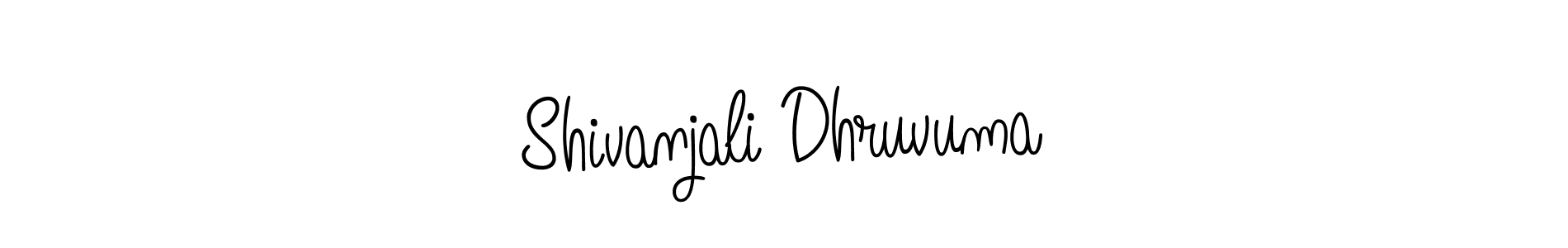 How to Draw Shivanjali Dhruvuma signature style? Angelique-Rose-font-FFP is a latest design signature styles for name Shivanjali Dhruvuma. Shivanjali Dhruvuma signature style 5 images and pictures png