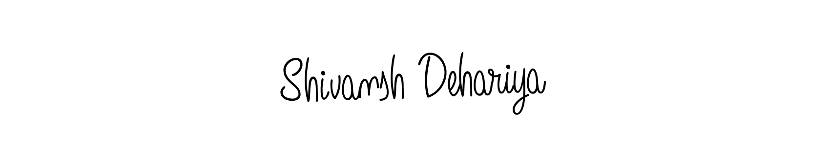 How to make Shivansh Dehariya name signature. Use Angelique-Rose-font-FFP style for creating short signs online. This is the latest handwritten sign. Shivansh Dehariya signature style 5 images and pictures png