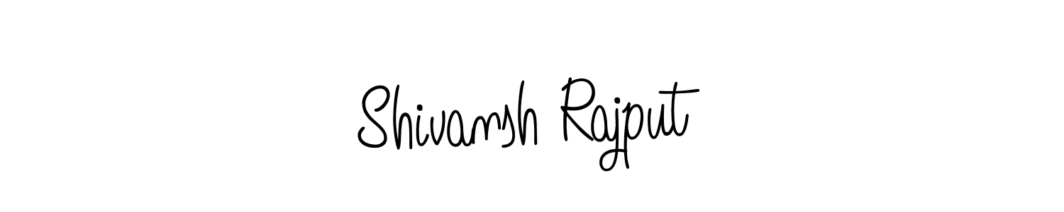 How to make Shivansh Rajput name signature. Use Angelique-Rose-font-FFP style for creating short signs online. This is the latest handwritten sign. Shivansh Rajput signature style 5 images and pictures png