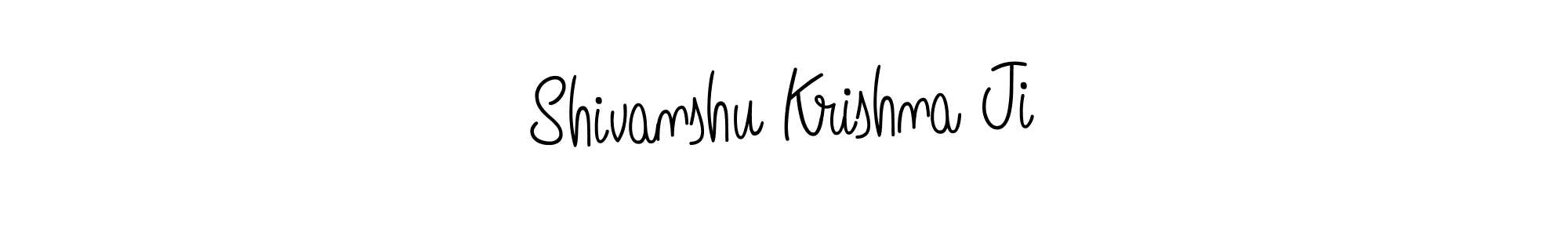 Also we have Shivanshu Krishna Ji name is the best signature style. Create professional handwritten signature collection using Angelique-Rose-font-FFP autograph style. Shivanshu Krishna Ji signature style 5 images and pictures png