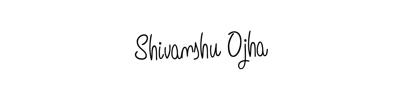 Use a signature maker to create a handwritten signature online. With this signature software, you can design (Angelique-Rose-font-FFP) your own signature for name Shivanshu Ojha. Shivanshu Ojha signature style 5 images and pictures png