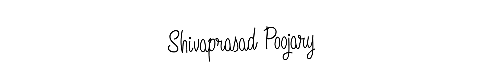 Create a beautiful signature design for name Shivaprasad Poojary. With this signature (Angelique-Rose-font-FFP) fonts, you can make a handwritten signature for free. Shivaprasad Poojary signature style 5 images and pictures png