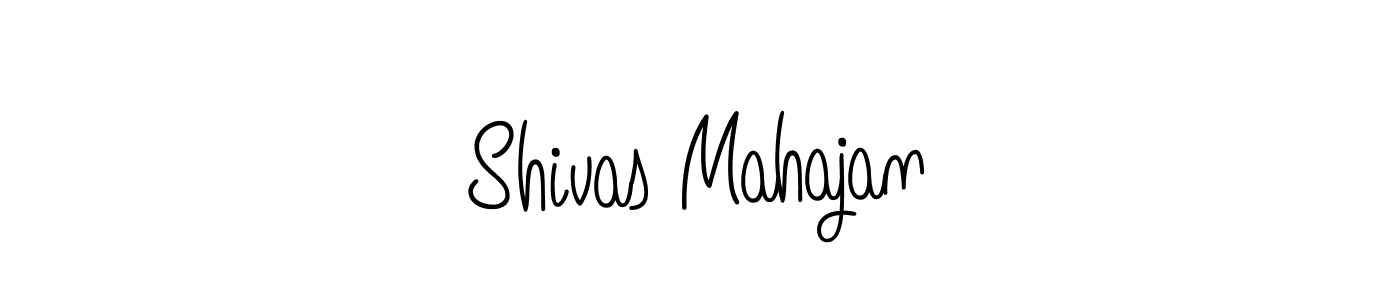 Use a signature maker to create a handwritten signature online. With this signature software, you can design (Angelique-Rose-font-FFP) your own signature for name Shivas Mahajan. Shivas Mahajan signature style 5 images and pictures png