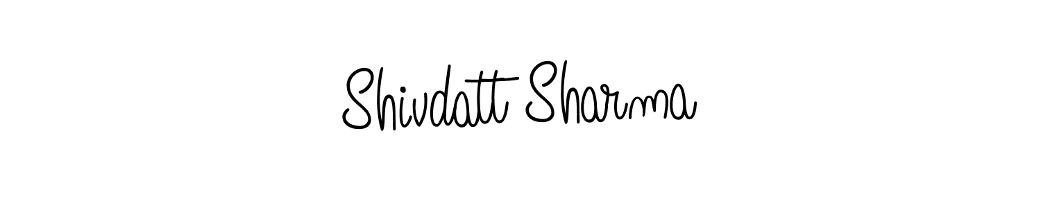 How to make Shivdatt Sharma name signature. Use Angelique-Rose-font-FFP style for creating short signs online. This is the latest handwritten sign. Shivdatt Sharma signature style 5 images and pictures png