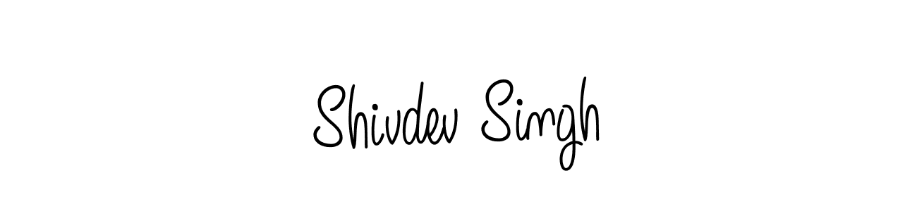 You should practise on your own different ways (Angelique-Rose-font-FFP) to write your name (Shivdev Singh) in signature. don't let someone else do it for you. Shivdev Singh signature style 5 images and pictures png