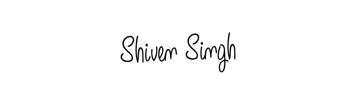 Make a beautiful signature design for name Shiven Singh. With this signature (Angelique-Rose-font-FFP) style, you can create a handwritten signature for free. Shiven Singh signature style 5 images and pictures png