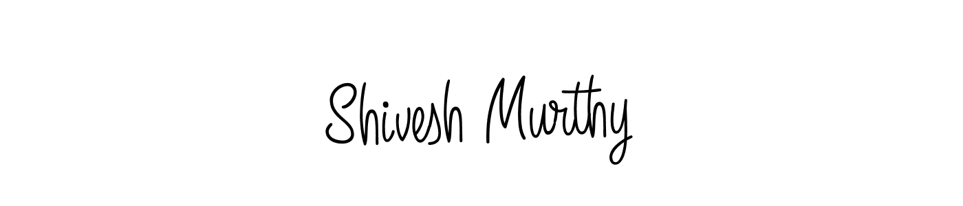 How to make Shivesh Murthy name signature. Use Angelique-Rose-font-FFP style for creating short signs online. This is the latest handwritten sign. Shivesh Murthy signature style 5 images and pictures png
