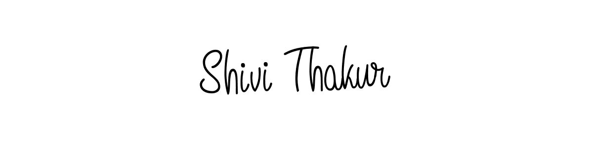 Make a beautiful signature design for name Shivi Thakur. With this signature (Angelique-Rose-font-FFP) style, you can create a handwritten signature for free. Shivi Thakur signature style 5 images and pictures png