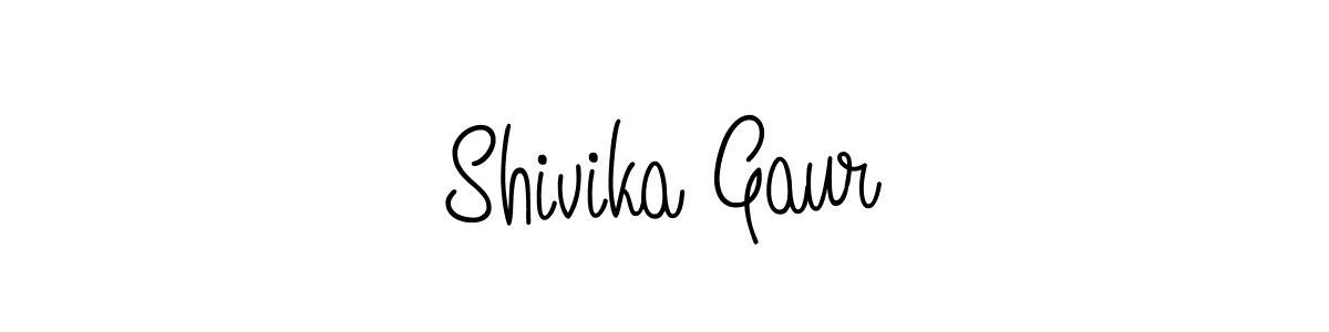 You should practise on your own different ways (Angelique-Rose-font-FFP) to write your name (Shivika Gaur) in signature. don't let someone else do it for you. Shivika Gaur signature style 5 images and pictures png