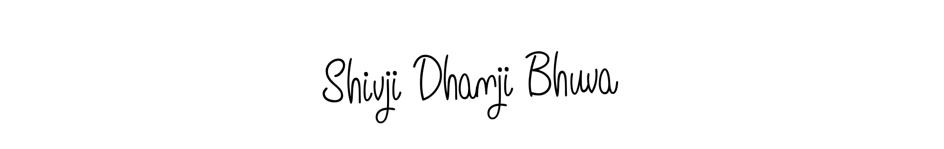 Use a signature maker to create a handwritten signature online. With this signature software, you can design (Angelique-Rose-font-FFP) your own signature for name Shivji Dhanji Bhuva. Shivji Dhanji Bhuva signature style 5 images and pictures png