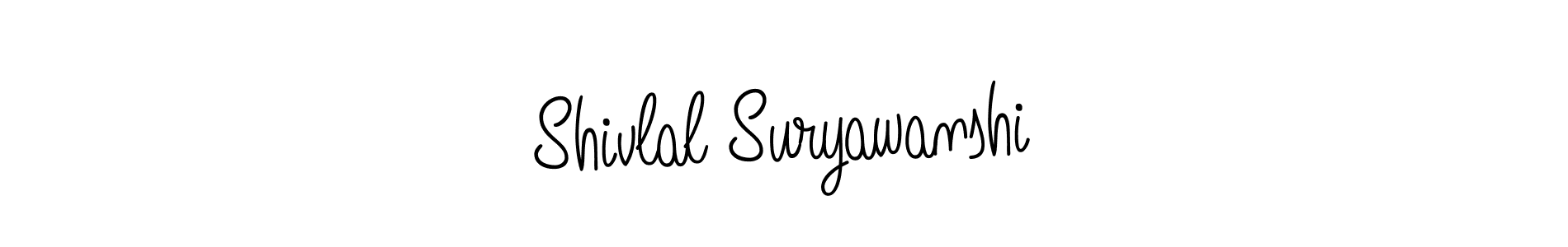 You should practise on your own different ways (Angelique-Rose-font-FFP) to write your name (Shivlal Suryawanshi) in signature. don't let someone else do it for you. Shivlal Suryawanshi signature style 5 images and pictures png