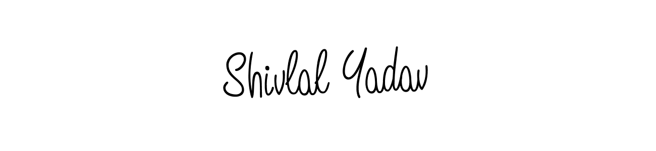 You should practise on your own different ways (Angelique-Rose-font-FFP) to write your name (Shivlal Yadav) in signature. don't let someone else do it for you. Shivlal Yadav signature style 5 images and pictures png