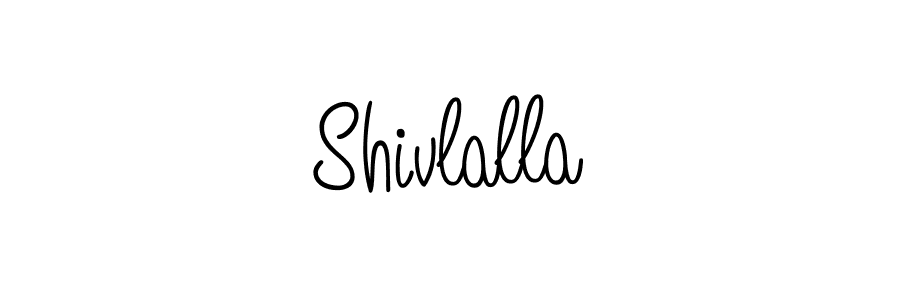Make a beautiful signature design for name Shivlalla. With this signature (Angelique-Rose-font-FFP) style, you can create a handwritten signature for free. Shivlalla signature style 5 images and pictures png
