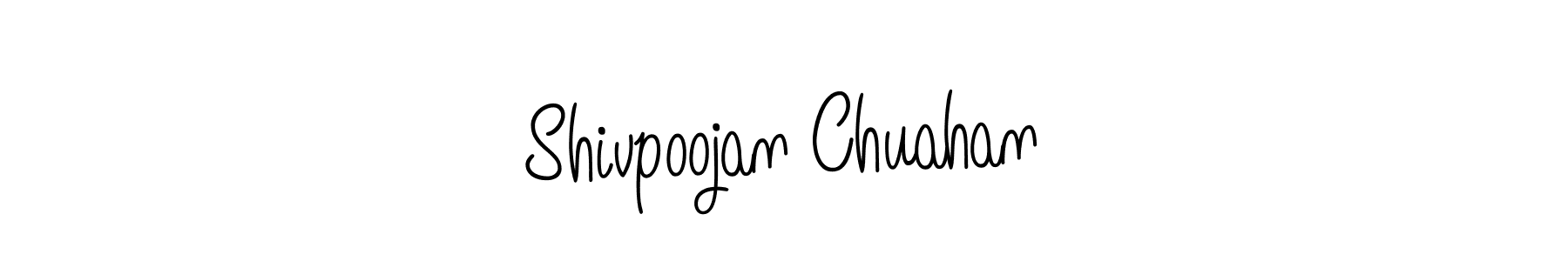 Use a signature maker to create a handwritten signature online. With this signature software, you can design (Angelique-Rose-font-FFP) your own signature for name Shivpoojan Chuahan. Shivpoojan Chuahan signature style 5 images and pictures png