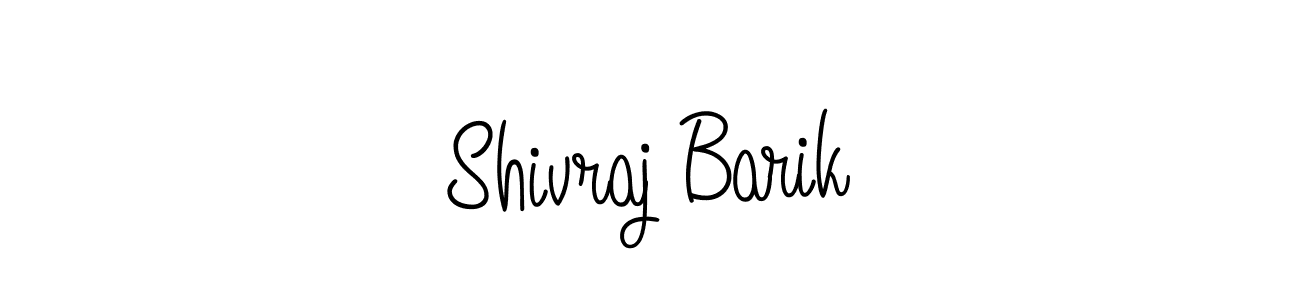 Use a signature maker to create a handwritten signature online. With this signature software, you can design (Angelique-Rose-font-FFP) your own signature for name Shivraj Barik. Shivraj Barik signature style 5 images and pictures png